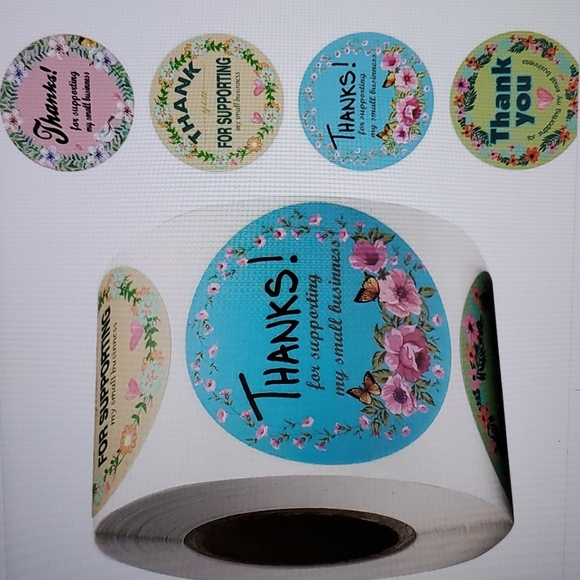 1 Roll 500pc Slogan Graphic Stickers - Picture 3 of 3